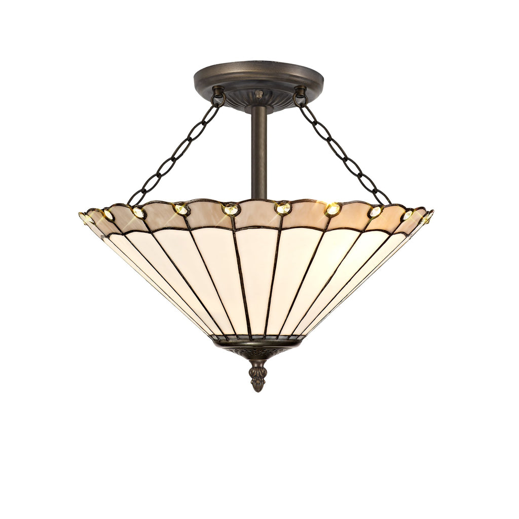 Chamber Semi Flush Uplighter