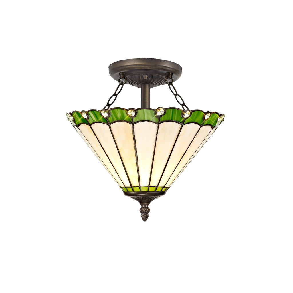 Chamber Semi Flush Uplighter
