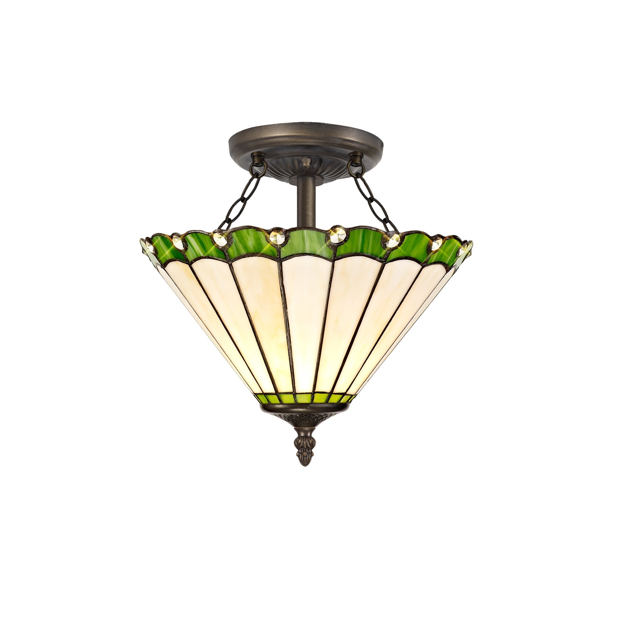 Chamber Semi Flush Uplighter