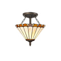Chamber Semi Flush Uplighter