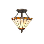 Chamber Semi Flush Uplighter