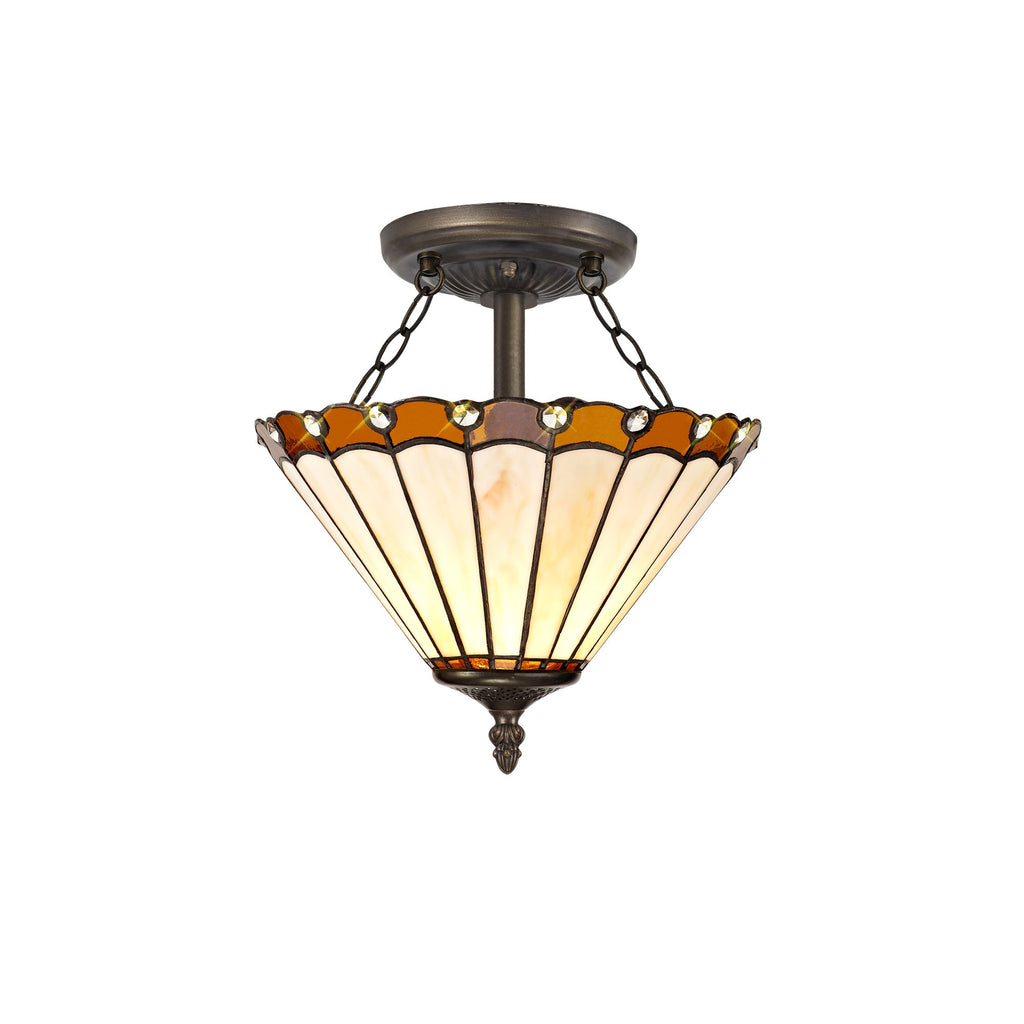 Chamber Semi Flush Uplighter