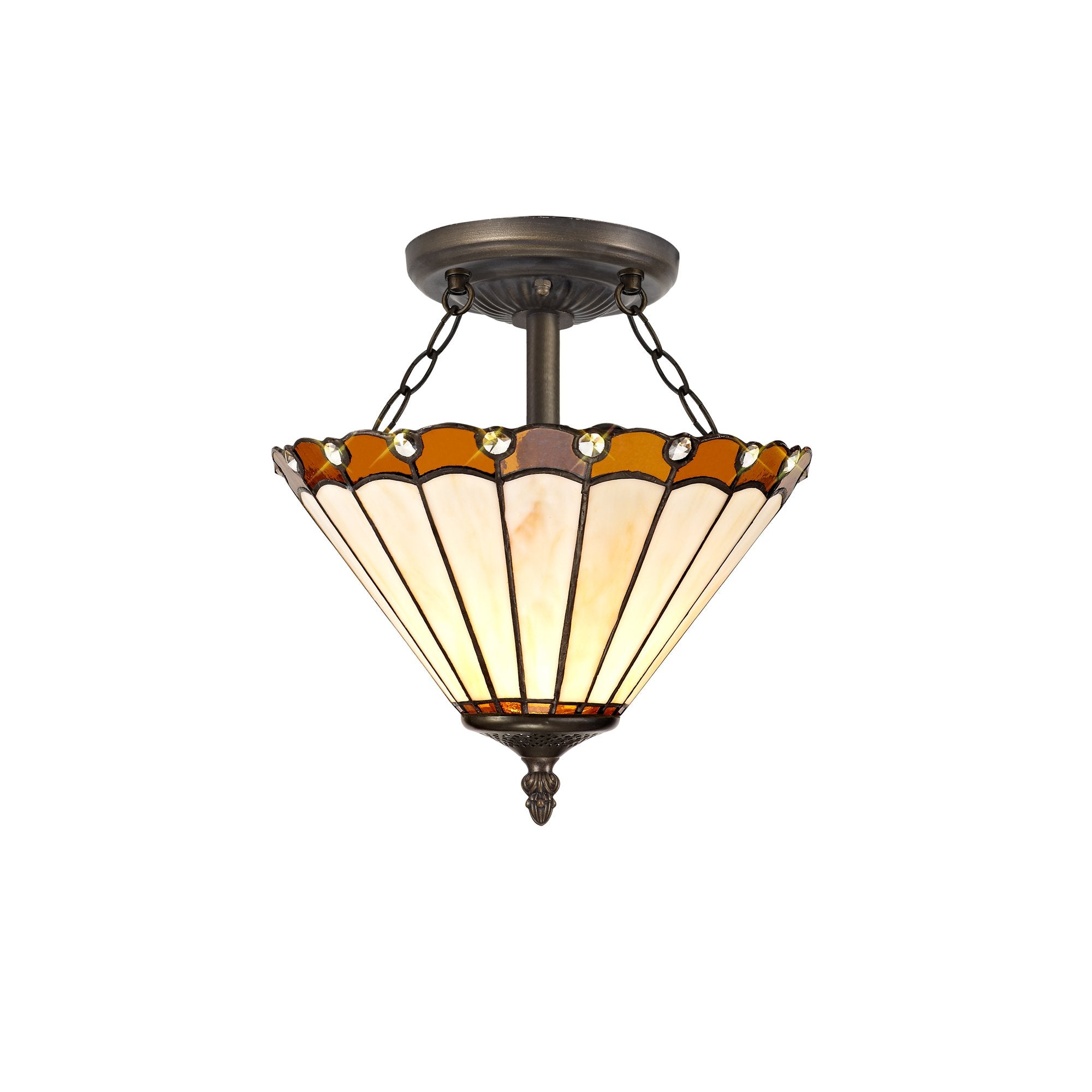 Chamber Semi Flush Uplighter