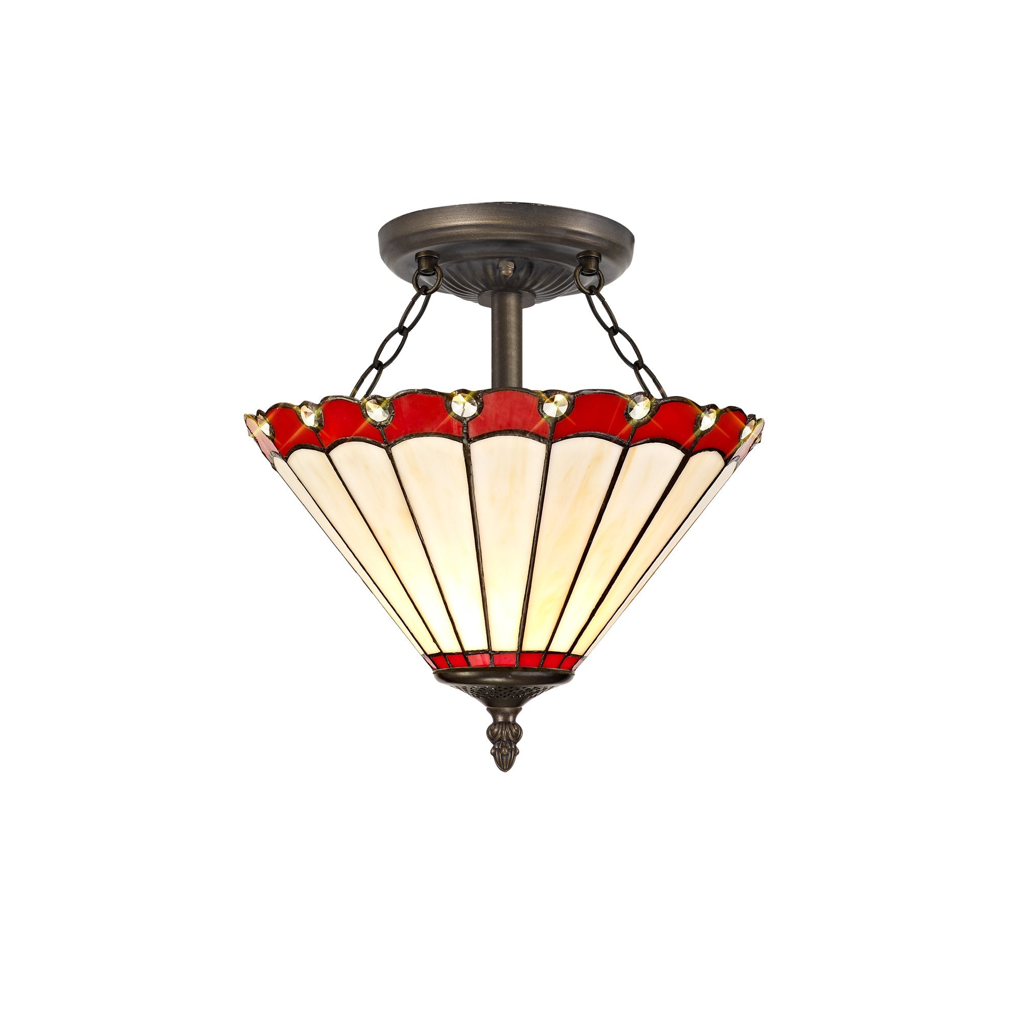 Chamber Semi Flush Uplighter