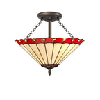 Chamber Semi Flush Uplighter