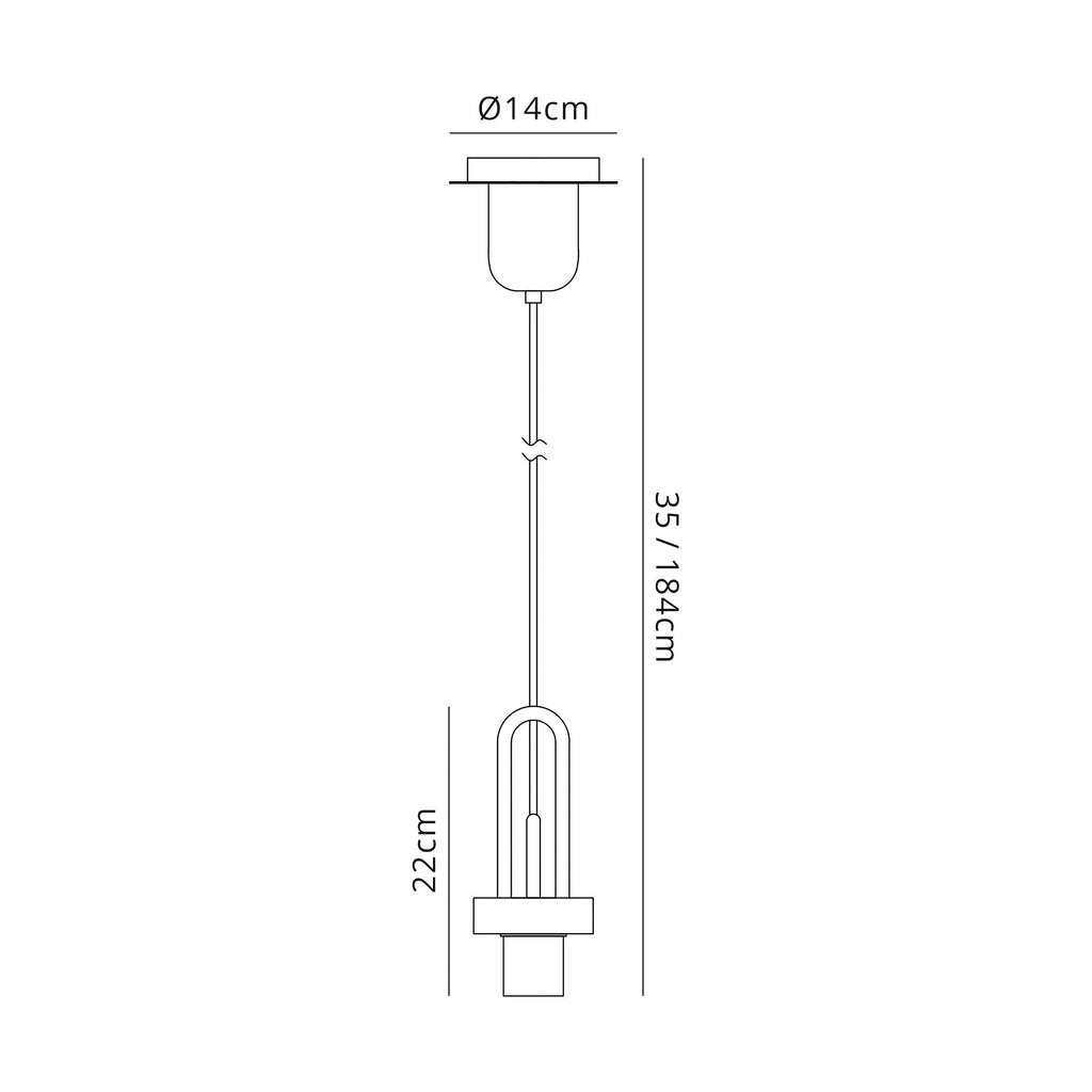 Luminosity Designs - Pendulum Light Pendant Kit - For use with Various Pendulum Shades - Luminosity Designs Ltd