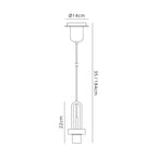 Luminosity Designs - Pendulum Light Pendant Kit - For use with Various Pendulum Shades - Luminosity Designs Ltd