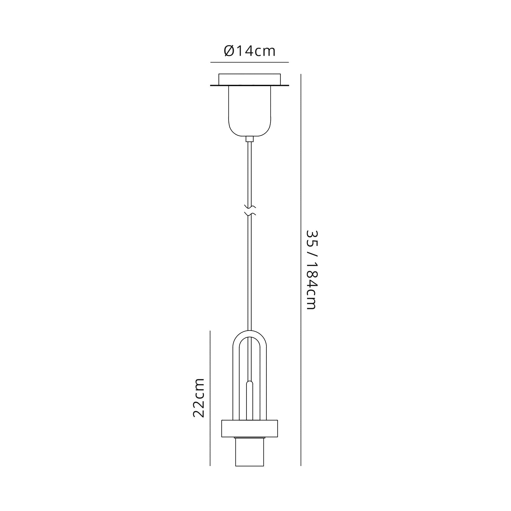 Luminosity Designs - Pendulum Light Pendant Kit - For use with Various Pendulum Shades - Luminosity Designs Ltd