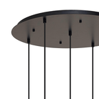 Luminosity Designs - Pendulum Ribbed Glass Shade 5 Light Multi Pendant - Luminosity Designs Ltd
