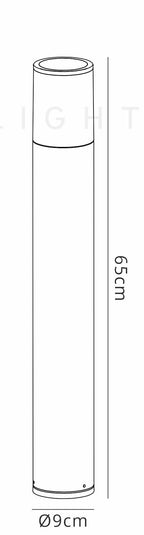 Boardwalk Post Light  - Bollard - Anthracite