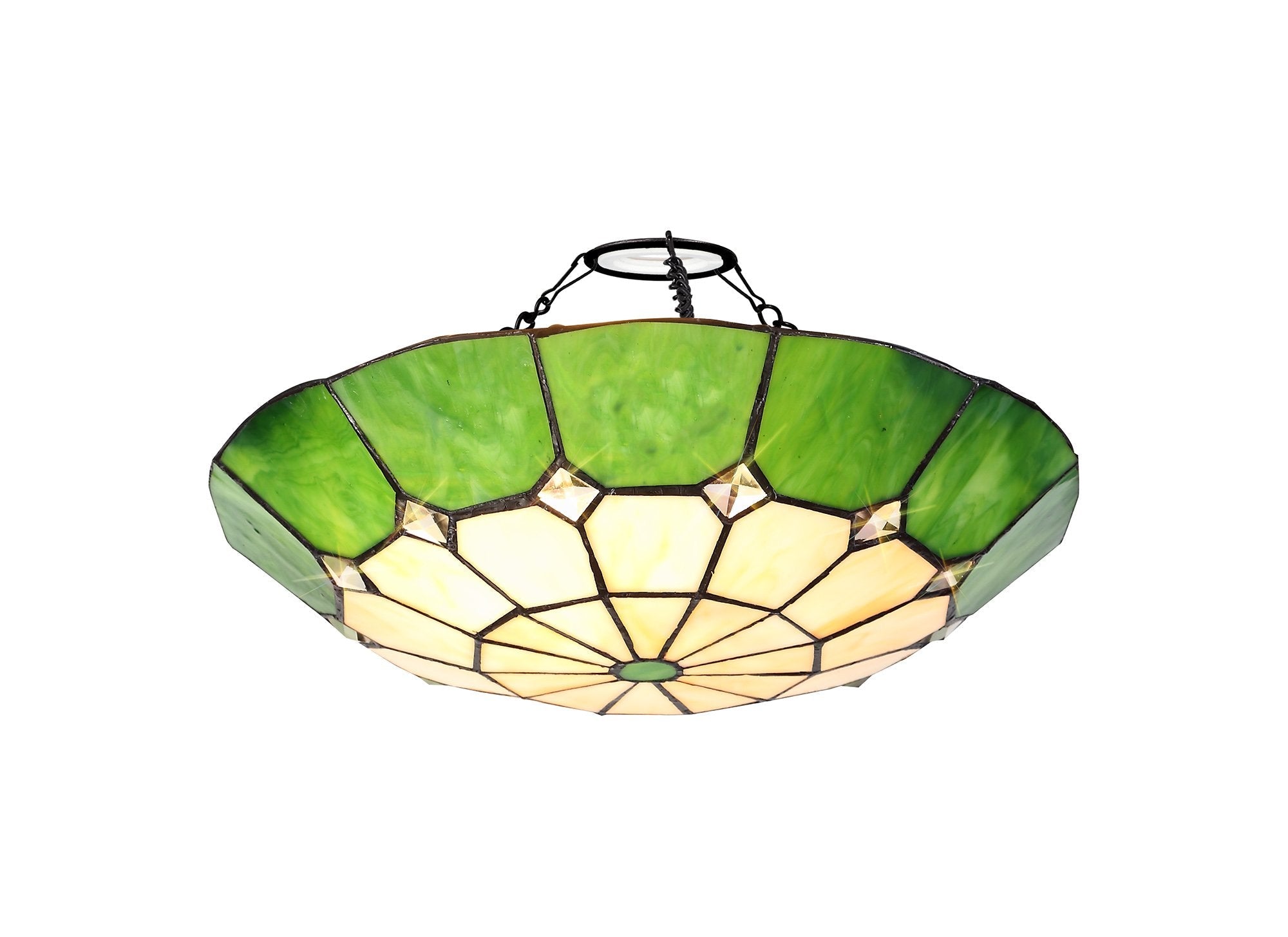 Luminosity Designs - Poppy Tiffany Uplighter Shade - Luminosity Designs Ltd