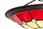Luminosity Designs - Poppy Tiffany Uplighter Shade - Luminosity Designs Ltd