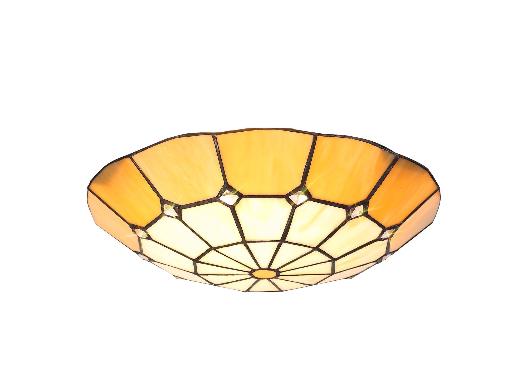 Luminosity Designs - Poppy Tiffany Uplighter Shade - Luminosity Designs Ltd