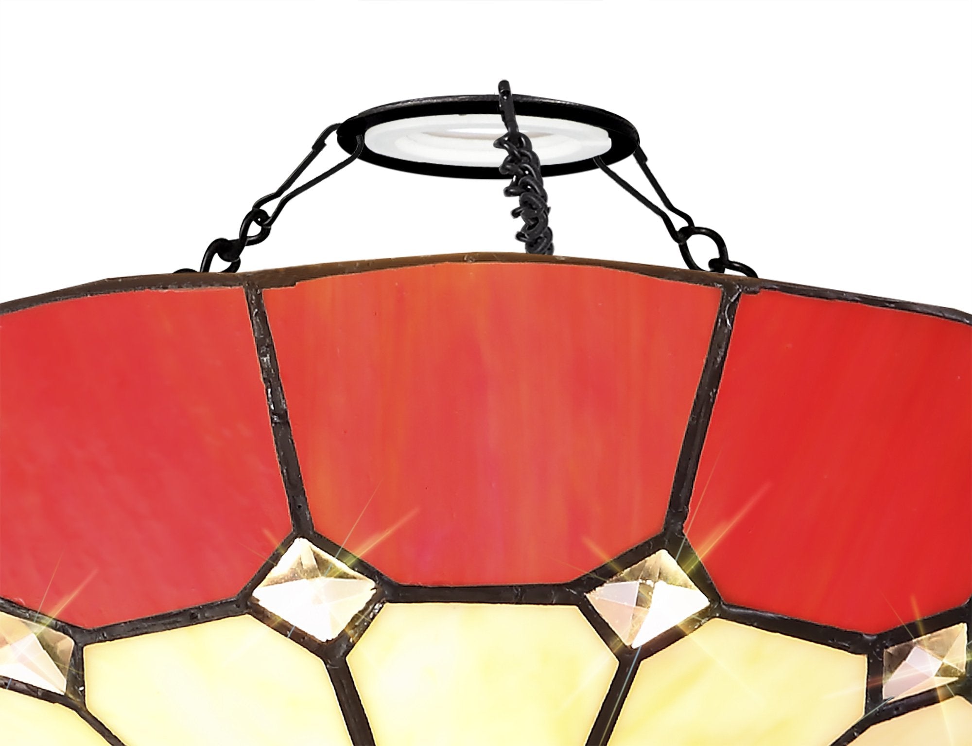 Luminosity Designs - Poppy Tiffany Uplighter Shade - Luminosity Designs Ltd