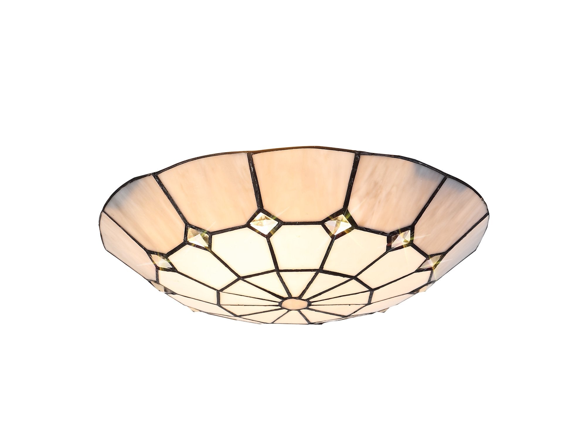 Luminosity Designs - Poppy Tiffany Uplighter Shade - Luminosity Designs Ltd