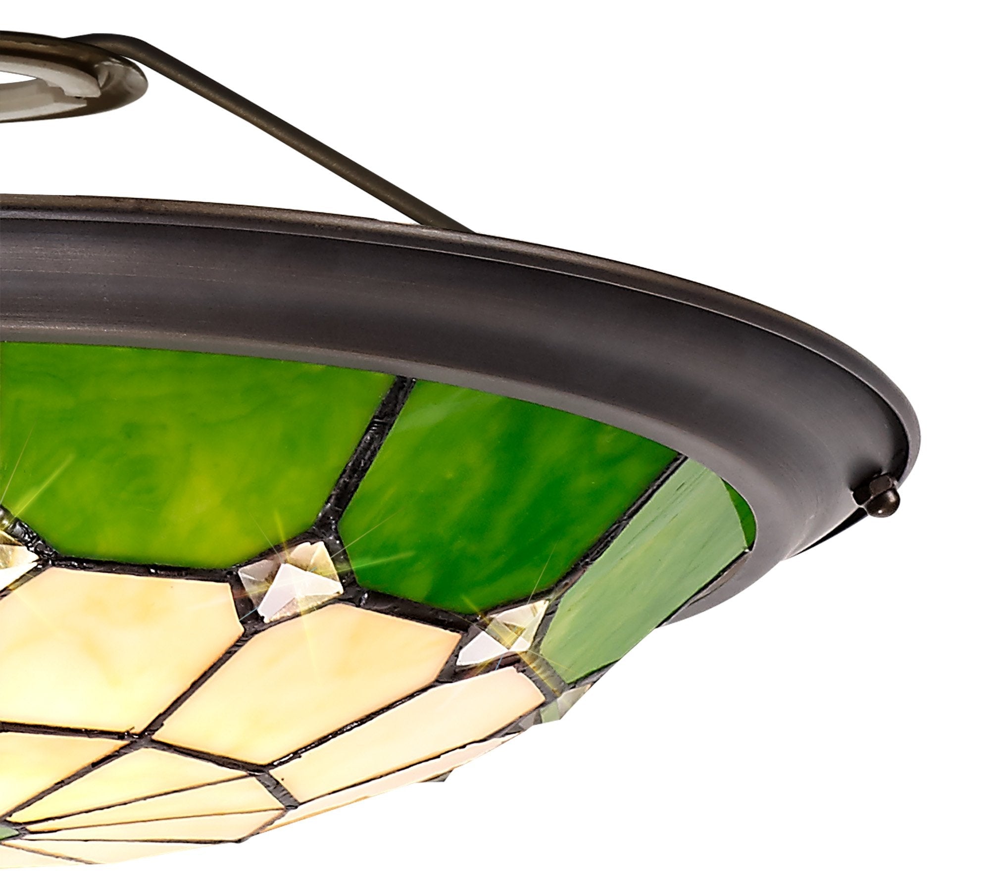 Luminosity Designs - Poppy Tiffany Uplighter Shade - Luminosity Designs Ltd