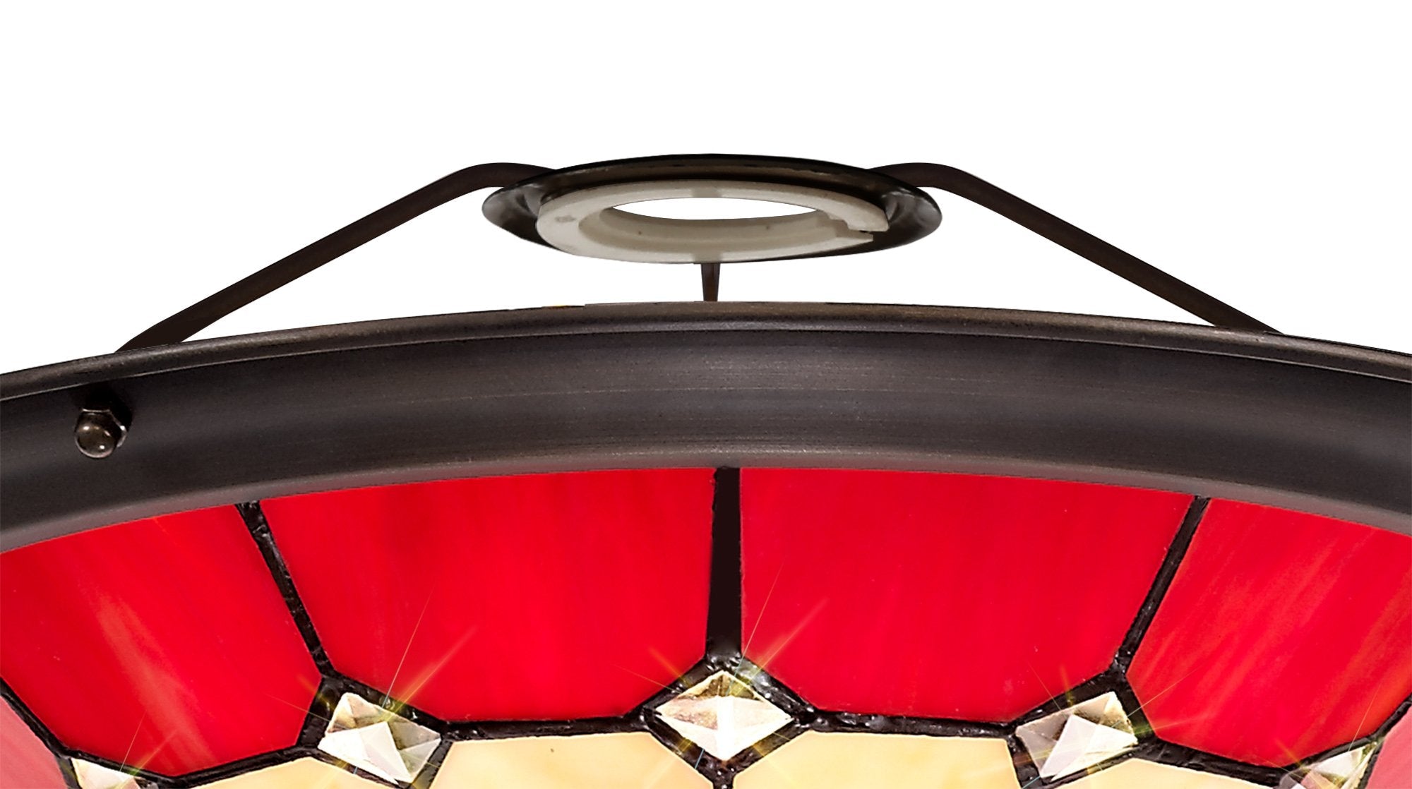 Luminosity Designs - Poppy Tiffany Uplighter Shade - Luminosity Designs Ltd