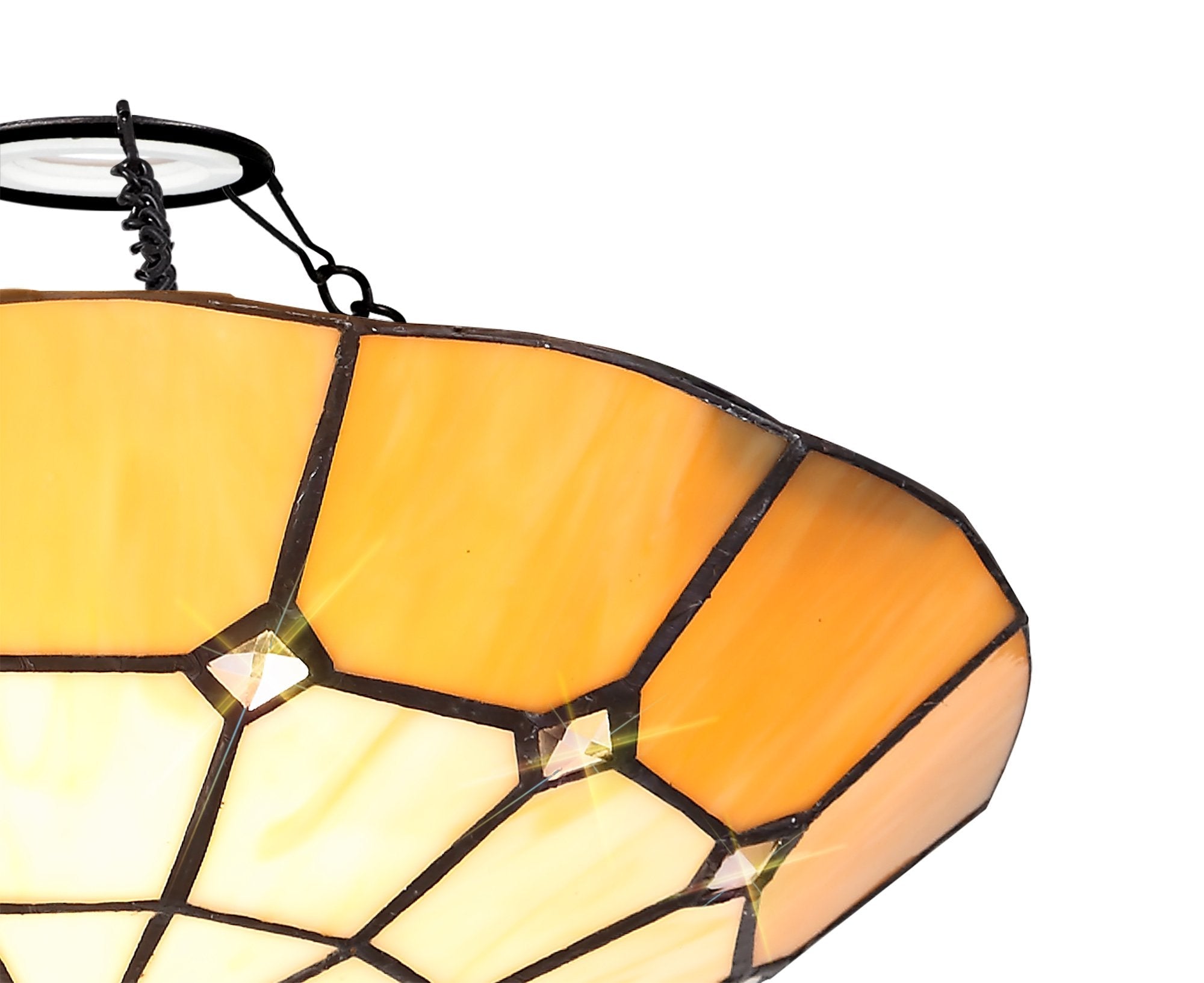 Luminosity Designs - Poppy Tiffany Uplighter Shade - Luminosity Designs Ltd