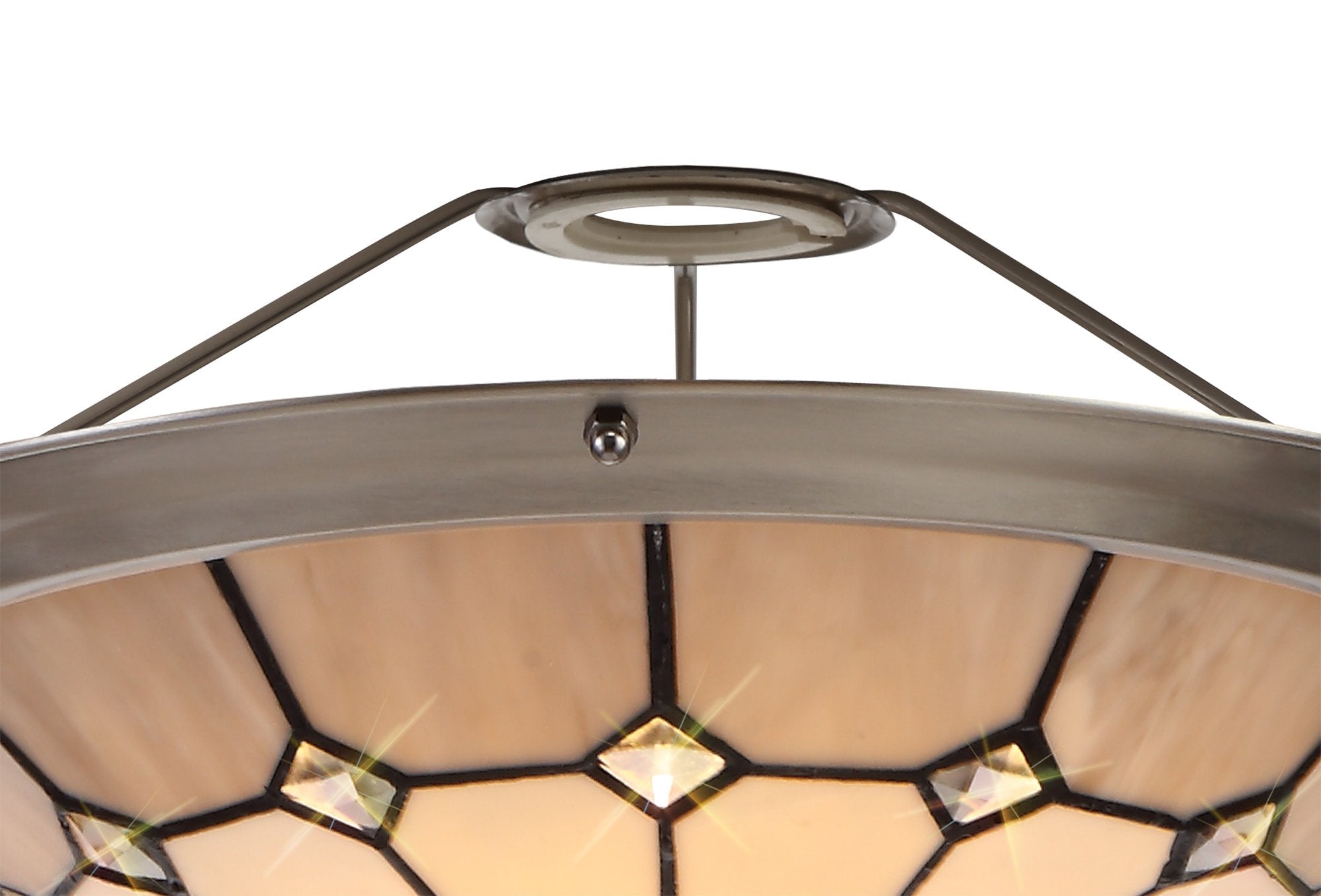 Luminosity Designs - Poppy Tiffany Uplighter Shade - Luminosity Designs Ltd