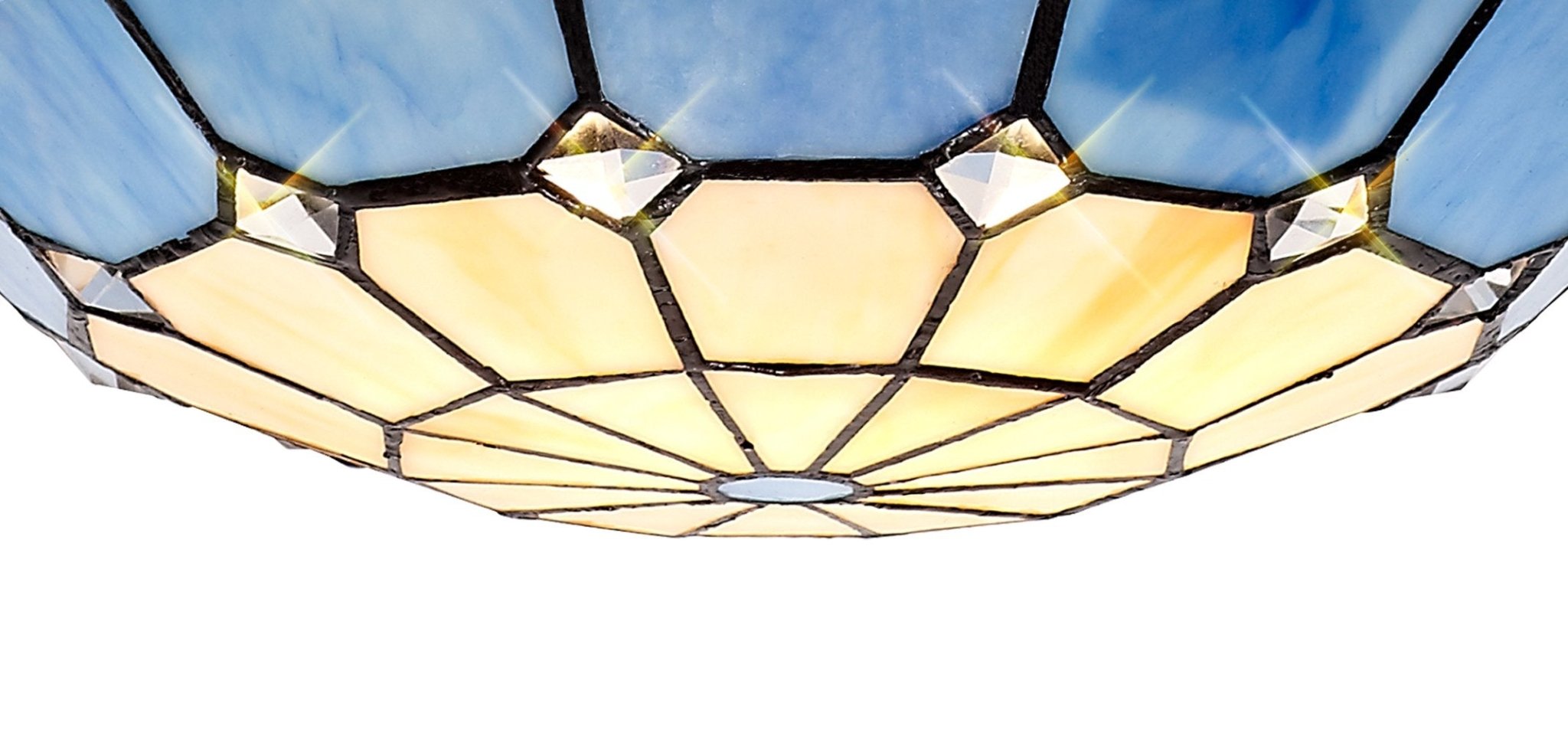 Luminosity Designs - Poppy Tiffany Uplighter Shade - Luminosity Designs Ltd