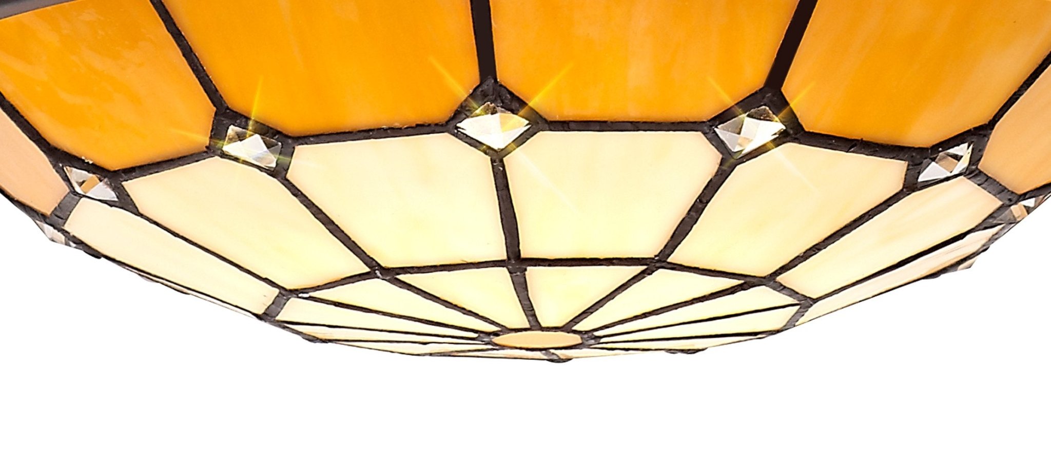 Luminosity Designs - Poppy Tiffany Uplighter Shade - Luminosity Designs Ltd