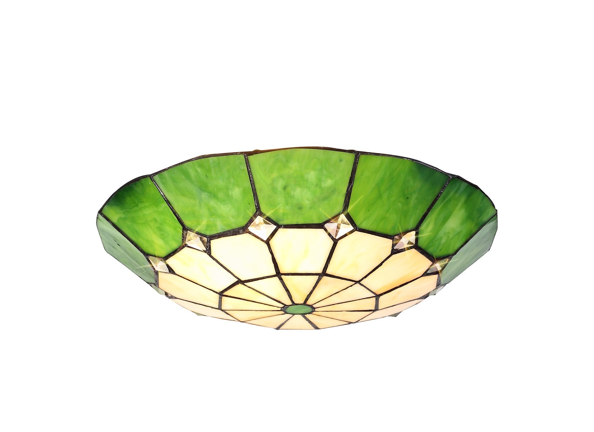 Luminosity Designs - Poppy Tiffany Uplighter Shade - Luminosity Designs Ltd