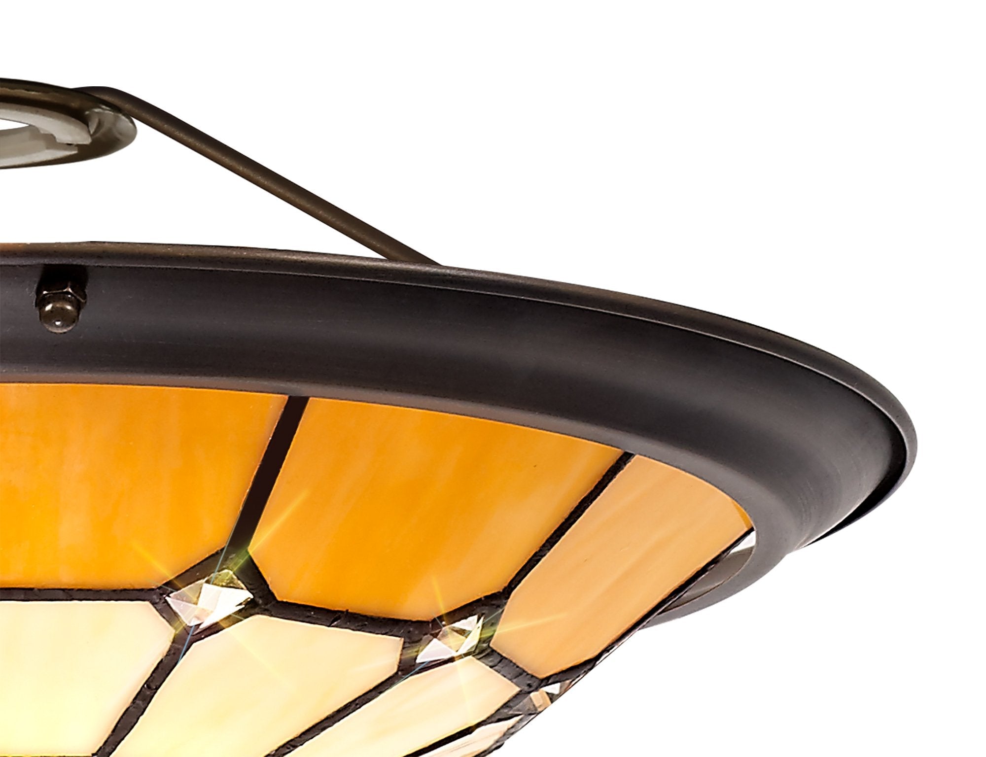 Luminosity Designs - Poppy Tiffany Uplighter Shade - Luminosity Designs Ltd