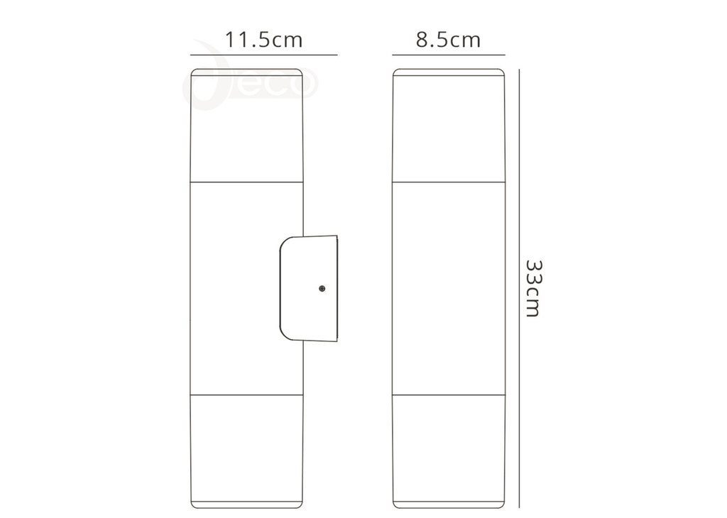 Deco - Prado Double Outdoor Wall Light - Luminosity Designs Ltd