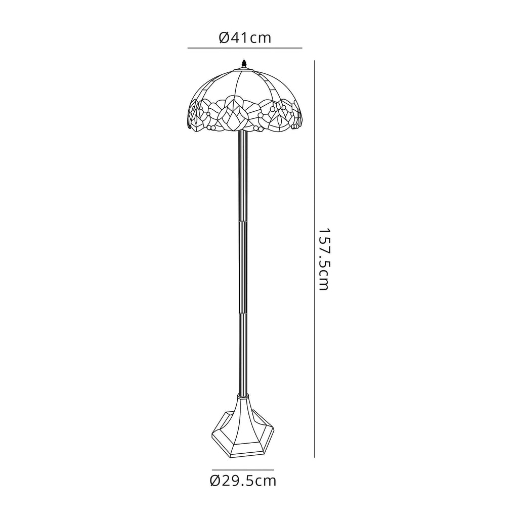 Luminosity Designs - Rapture Tiffany Floor Lamp - Luminosity Designs Ltd