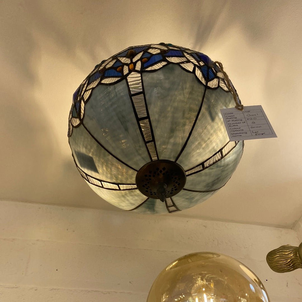 Luminosity Designs - Rapture Tiffany Semi Flush Ceiling Light - Luminosity Designs Ltd