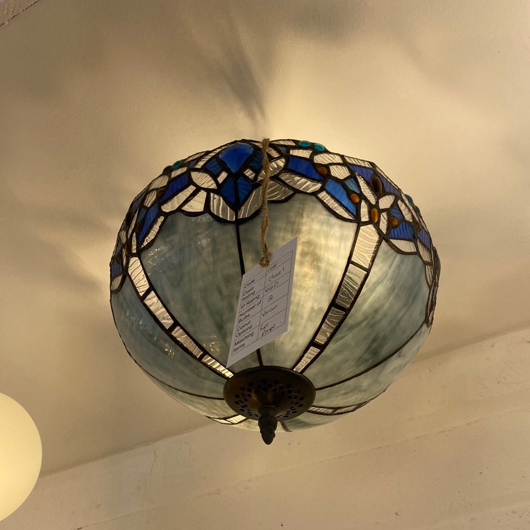 Luminosity Designs - Rapture Tiffany Semi Flush Ceiling Light - Luminosity Designs Ltd