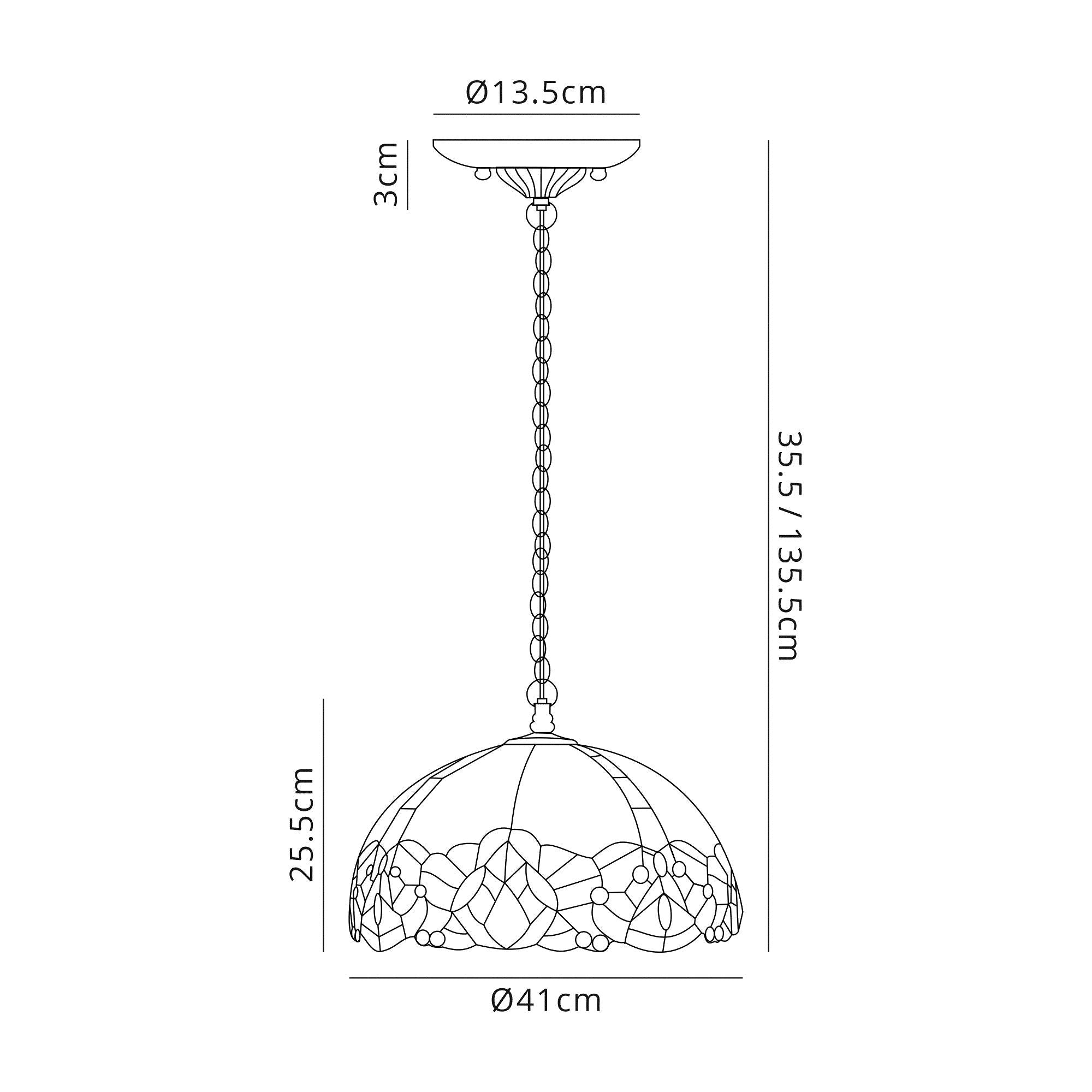 Luminosity Designs - Rapture Tiffany Single Pendant - Luminosity Designs Ltd
