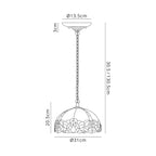 Luminosity Designs - Rapture Tiffany Single Pendant - Luminosity Designs Ltd