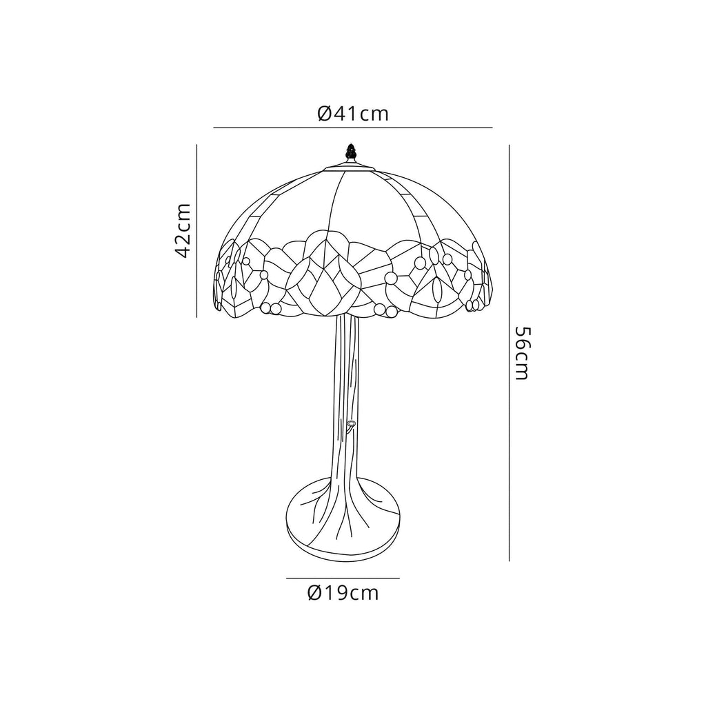 Luminosity Designs - Rapture Tiffany Style Table Lamp - Luminosity Designs Ltd