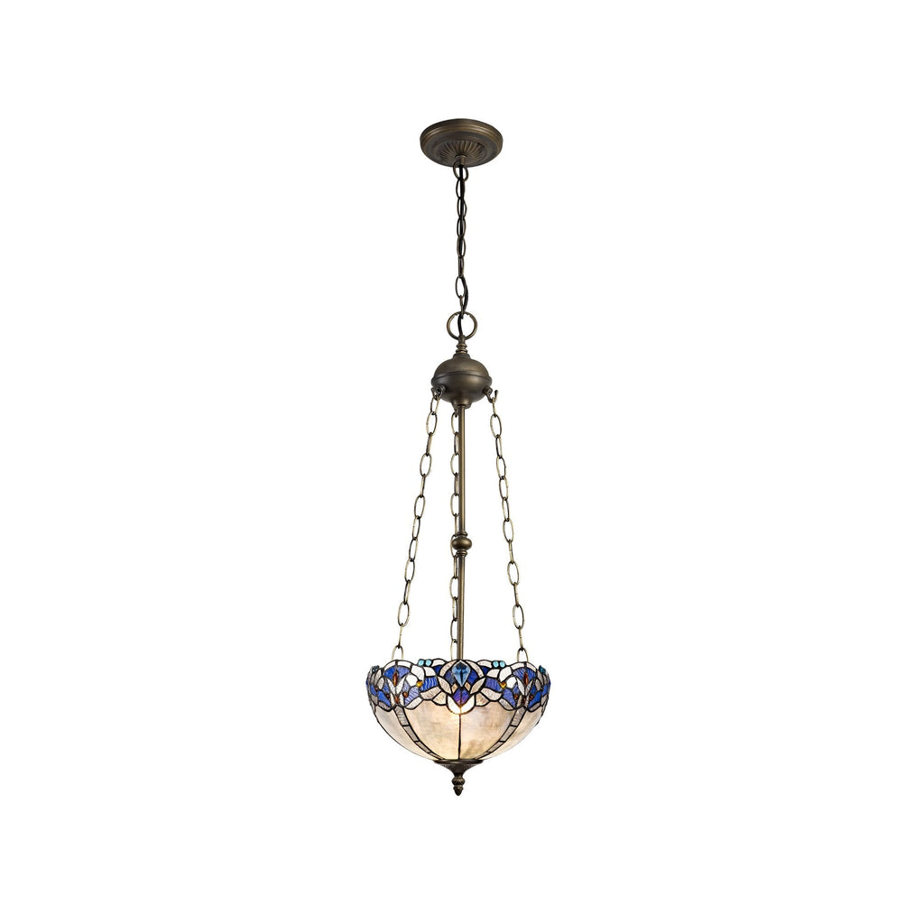 Luminosity Designs - Rapture Tiffany Uplighter Chandelier Style Pendant - Luminosity Designs Ltd