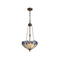 Luminosity Designs - Rapture Tiffany Uplighter Chandelier Style Pendant - Luminosity Designs Ltd