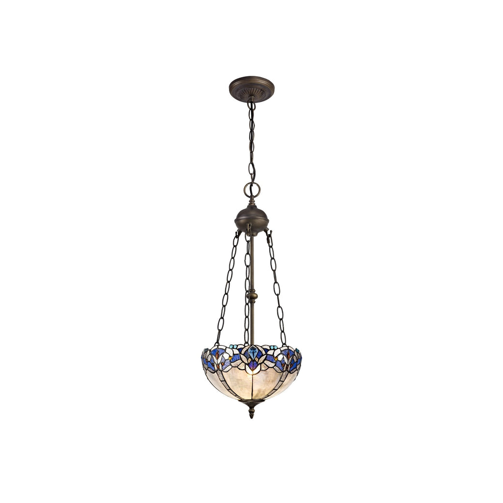 Luminosity Designs - Rapture Tiffany Uplighter Chandelier Style Pendant - Luminosity Designs Ltd