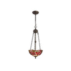 Luminosity Designs - Red Summer Chandelier Style Uplighter Pendant - Luminosity Designs Ltd