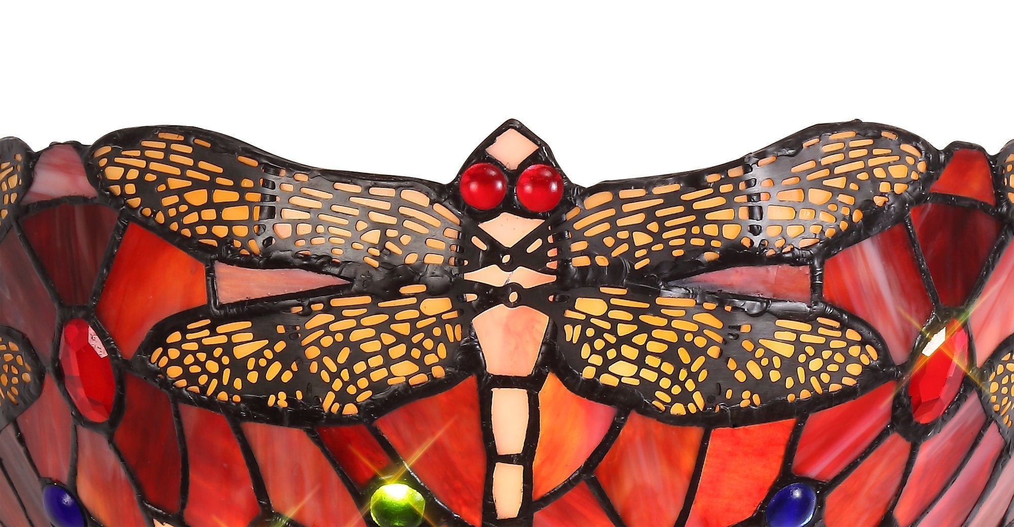 Luminosity Designs - Red Summer Chandelier Style Uplighter Pendant - Luminosity Designs Ltd