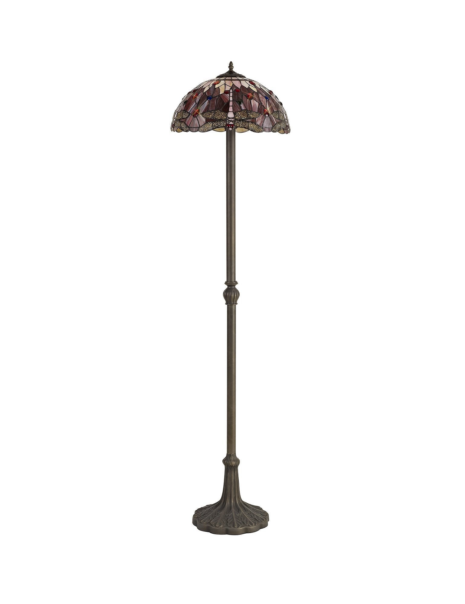 Luminosity Designs - Red Summer Tiffany Floor Lamp - Luminosity Designs Ltd