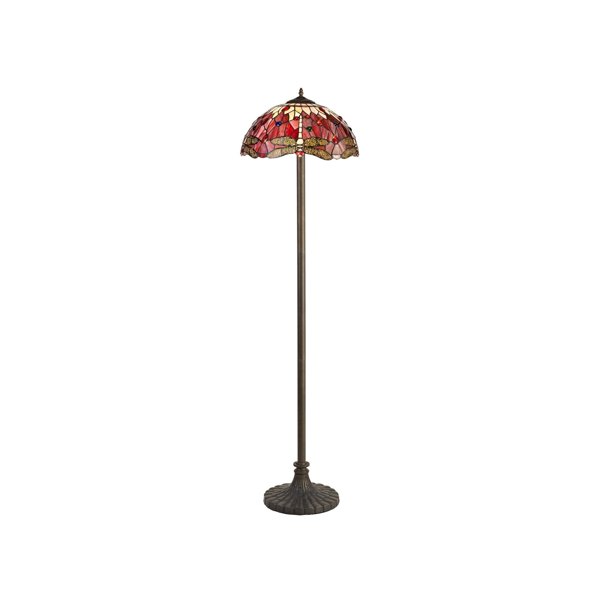 Luminosity Designs - Red Summer Tiffany Floor Lamp - Luminosity Designs Ltd