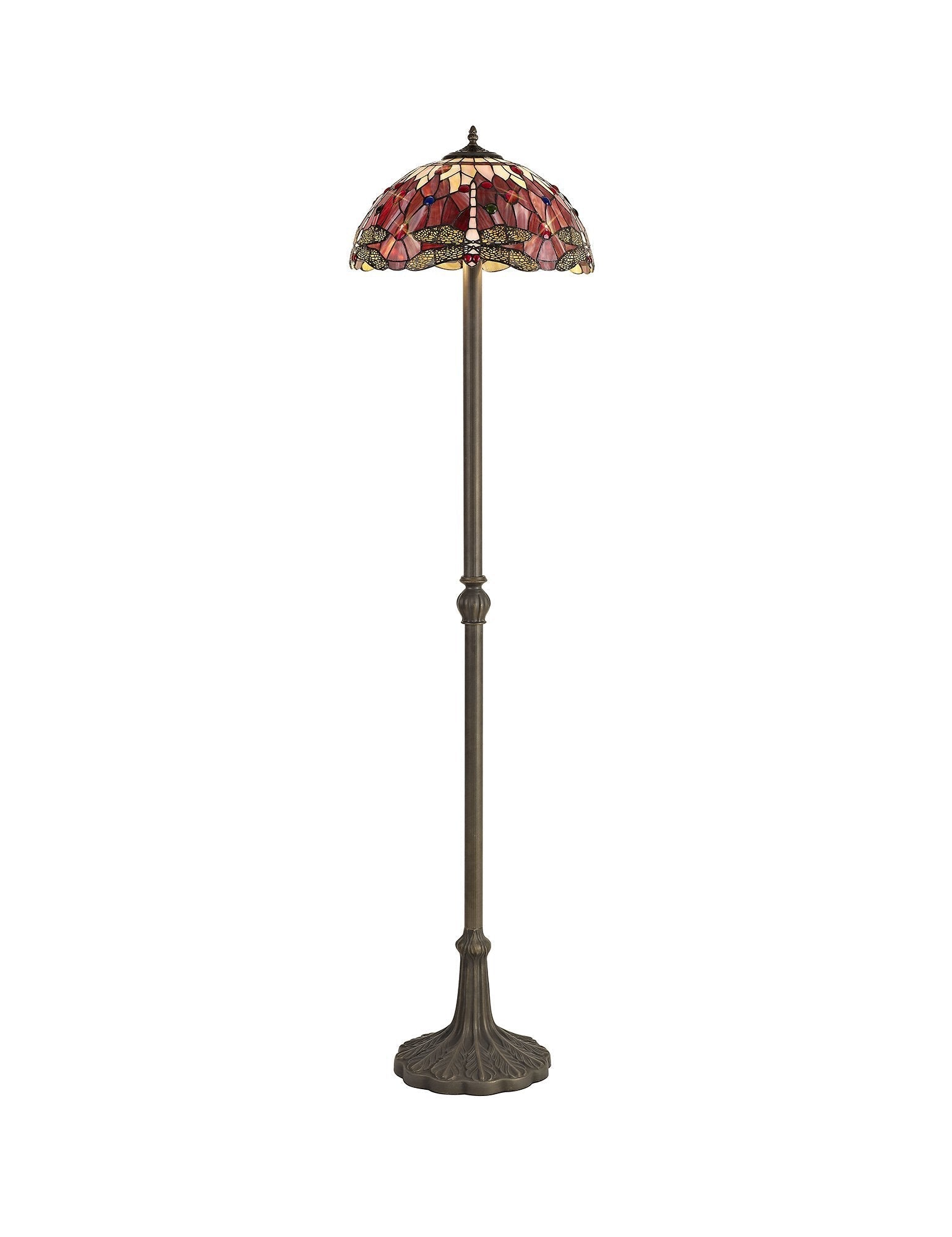 Luminosity Designs - Red Summer Tiffany Floor Lamp - Luminosity Designs Ltd