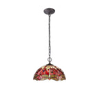 Luminosity Designs - Red Summer Tiffany Pendant Light - Luminosity Designs Ltd