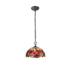 Luminosity Designs - Red Summer Tiffany Pendant Light - Luminosity Designs Ltd