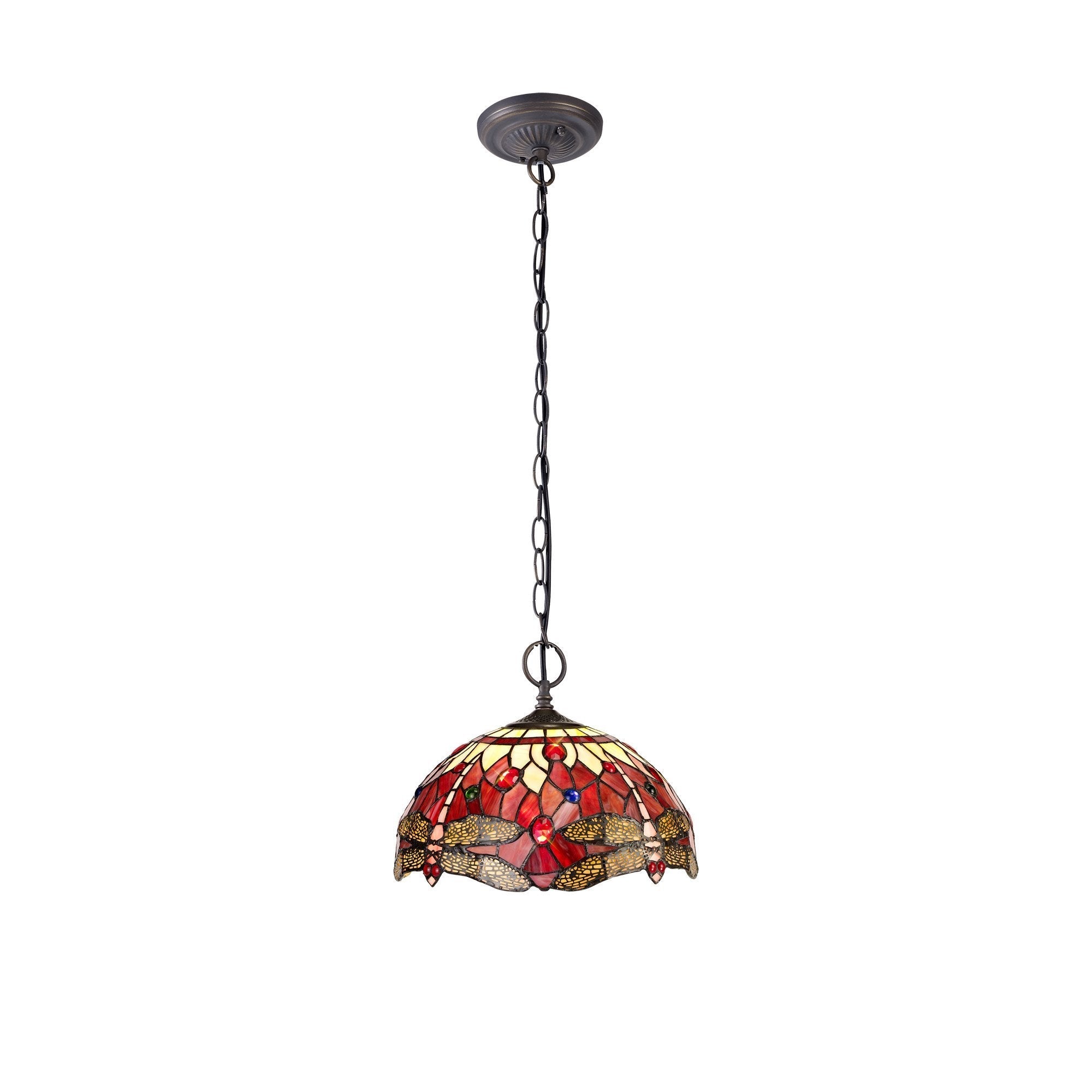 Luminosity Designs - Red Summer Tiffany Pendant Light - Luminosity Designs Ltd