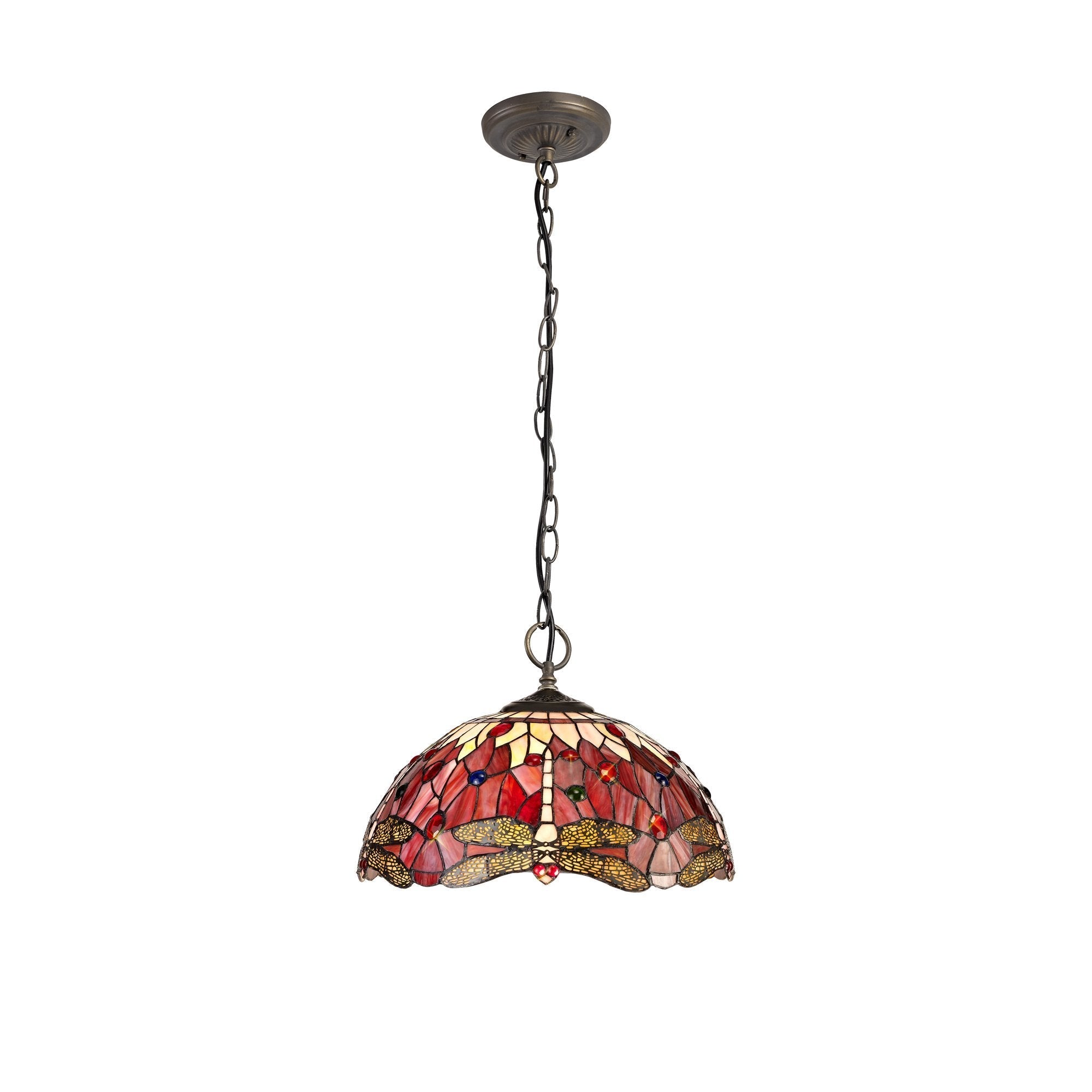 Luminosity Designs - Red Summer Tiffany Pendant Light - Luminosity Designs Ltd