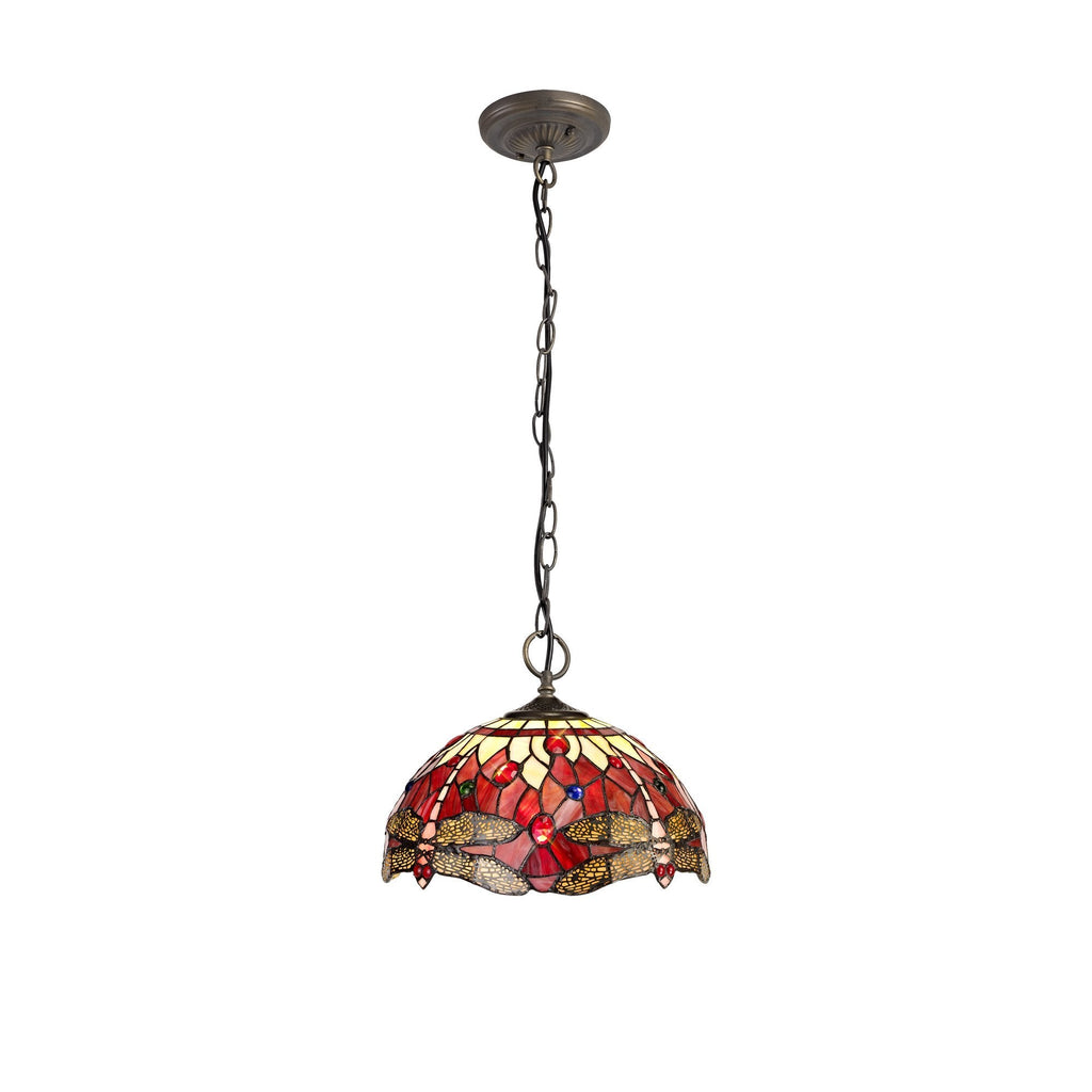 Luminosity Designs - Red Summer Tiffany Pendant Light - Luminosity Designs Ltd