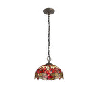 Luminosity Designs - Red Summer Tiffany Pendant Light - Luminosity Designs Ltd