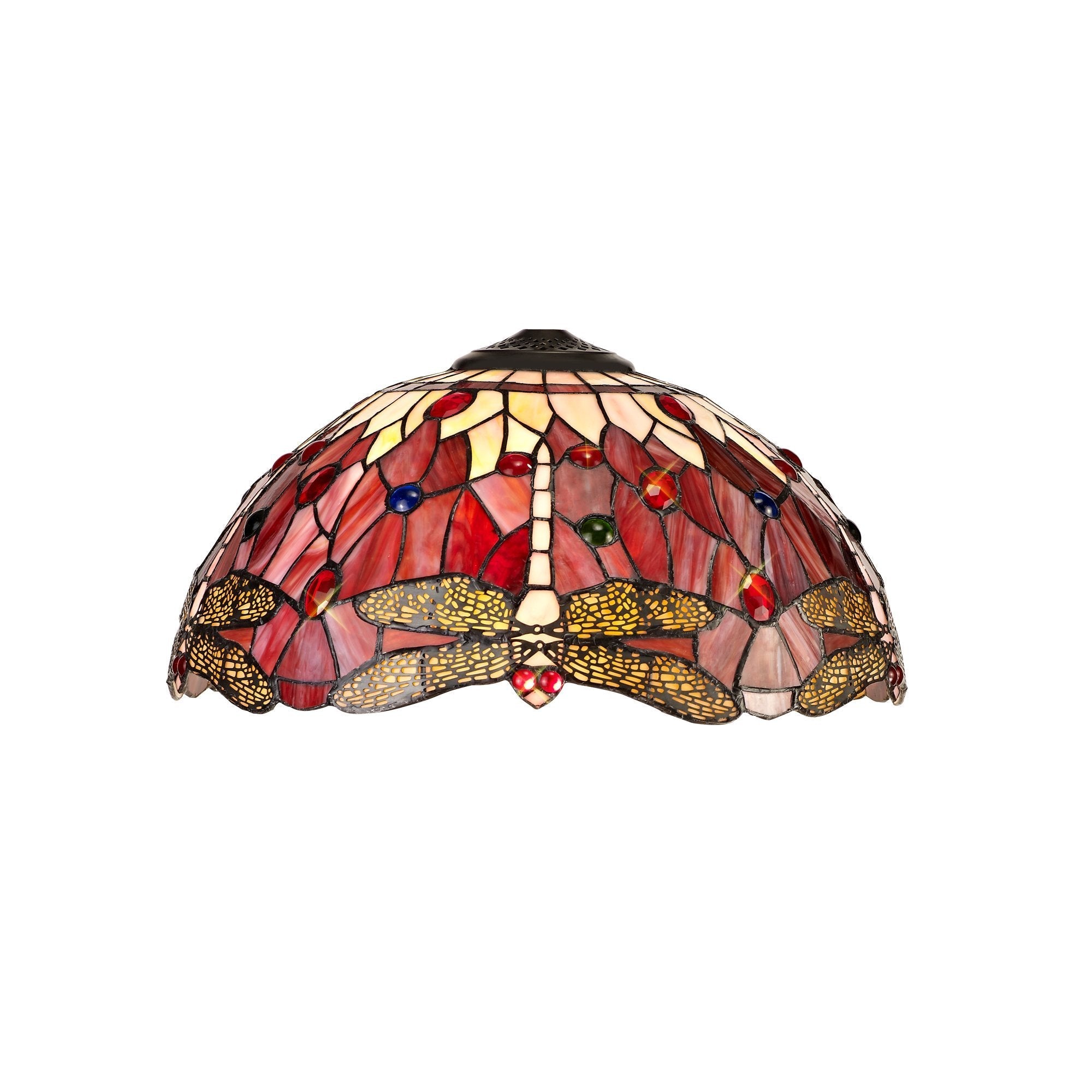 Luminosity Designs - Red Summer Tiffany Shade - Luminosity Designs Ltd