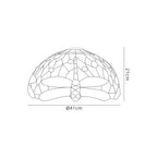 Luminosity Designs - Red Summer Tiffany Shade - Luminosity Designs Ltd